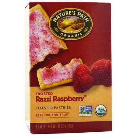 Nature's Path, Organic, Frosted Toaster Pastries, Razzi Raspberry, 6 Tarts, 52g Each