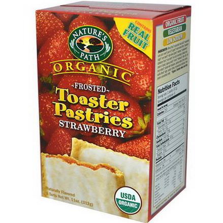 Nature's Path, Organic Frosted Toaster Pastries, Strawberry, 6 Tarts, 52g Each