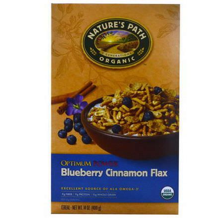 Nature's Path, Organic Optimum Power Cereal, Blueberry Cinnamon Flax 400g