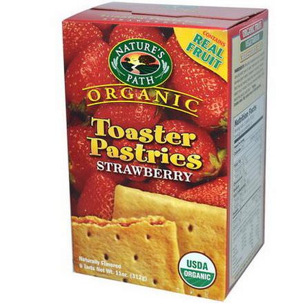 Nature's Path, Organic Toaster Pastries, Strawberry, 6 Tarts, 52g Each