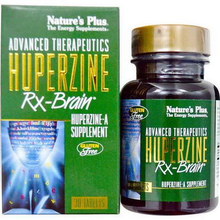 Nature's Plus, Advanced Therapeutics, Huperzine Rx-Brain, 30 Tablets