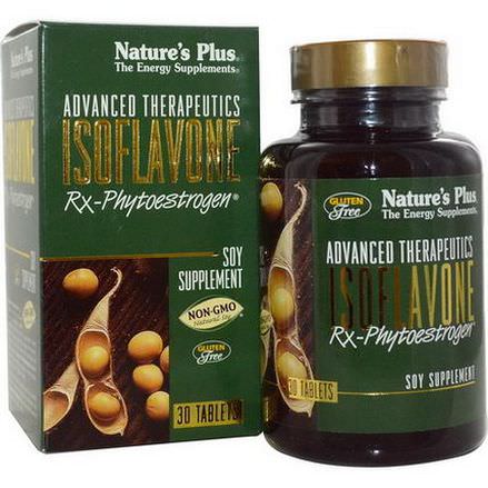 Nature's Plus, Advanced Therapeutics, Isoflavone Rx-Phytoestrogen, 30 Tablets