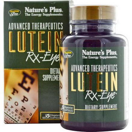 Nature's Plus, Advanced Therapeutics, Lutein RX-Eye, 60 Veggie Caps