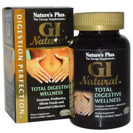 Nature's Plus, Digestion Perfection, GI Natural, 90 Bi-Layered Tablets