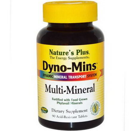 Nature's Plus, Dyno-Mins, Multi-Mineral, 90 Acid-Resistant Tablets