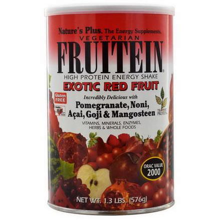 Nature's Plus, Fruitein, High Protein Energy Shake, Exotic Red Fruit 576g