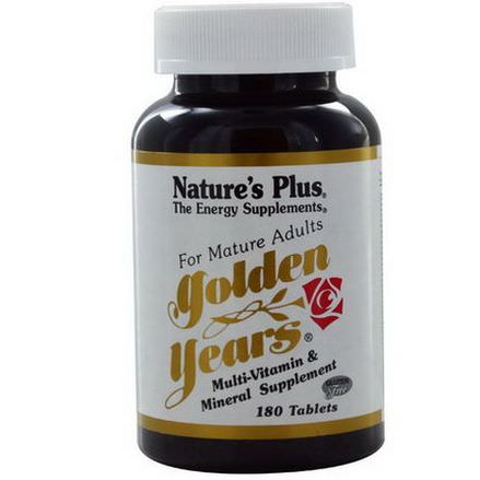 Nature's Plus, Golden Years, Multi-Vitamin&Mineral Supplement, 180 Tablets