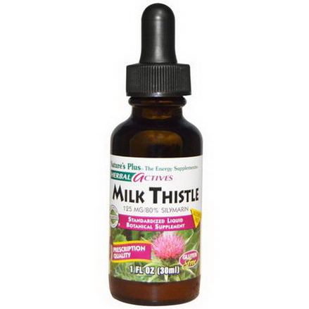 Nature's Plus, Herbal Actives, Milk Thistle, Alcohol Free, 125mg 30ml