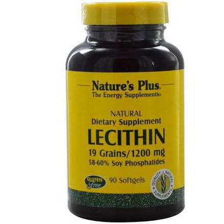Nature's Plus, Lecithin, 1200mg, 90 Softgels