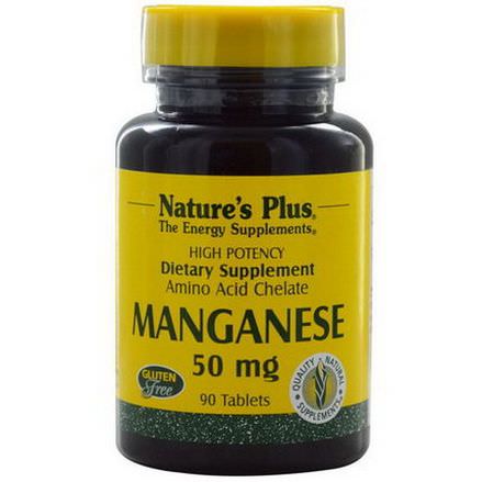 Nature's Plus, Manganese, 50mg, 90 Tablets