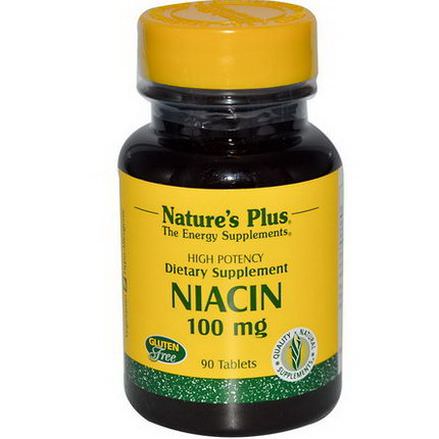 Nature's Plus, Niacin, 100mg, 90 Tablets
