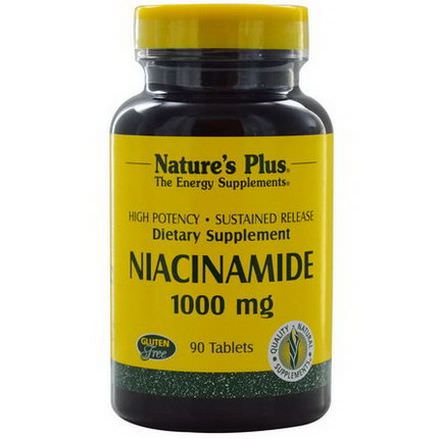 Nature's Plus, Niacinamide, 1000mg, 90 Tablets
