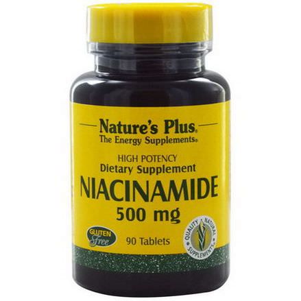 Nature's Plus, Niacinamide, 500mg, 90 Tablets