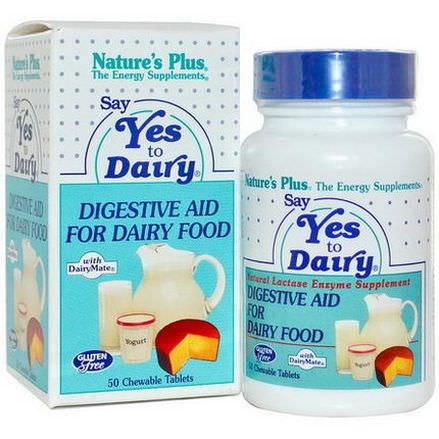 Nature's Plus, Say Yes to Dairy, 50 Chewable Tablets