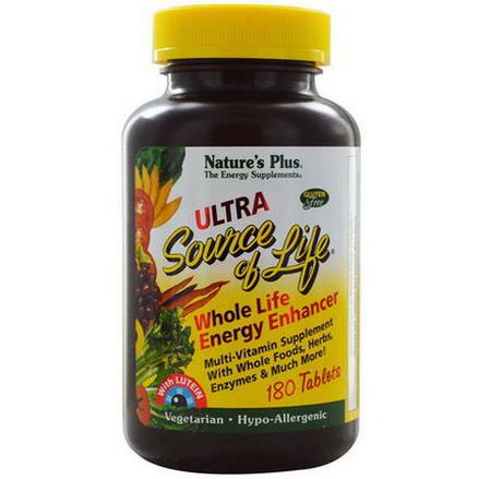 Nature's Plus, Source Of Life, Ultra Whole Life Energy Enhancer, With Lutein, 180 Tablets