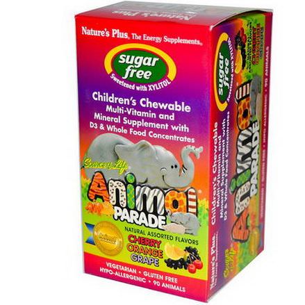 Nature's Plus, Source of Life, Animal Parade, Children's Chewable, Natural Assorted Flavors, 90 Animals