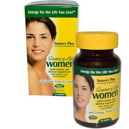 Nature's Plus, Source of Life, Women, Multi-Vitamin and Mineral Supplement, 60 Tablets
