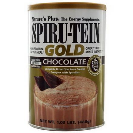 Nature's Plus, Spiru-Tein Gold, High Protein Energy Meal, Chocolate 468g