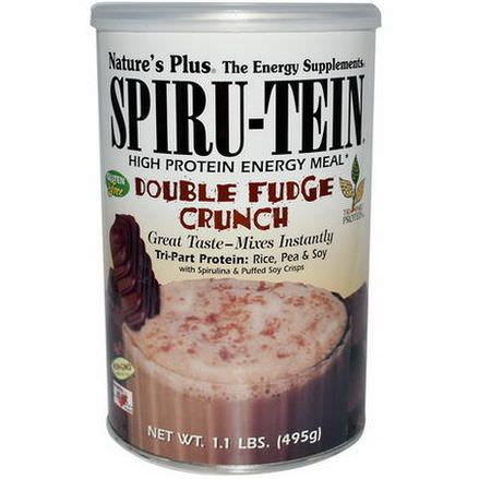 Nature's Plus, Spiru-Tein, High Protein Energy Meal, Double Fudge Crunch 495g