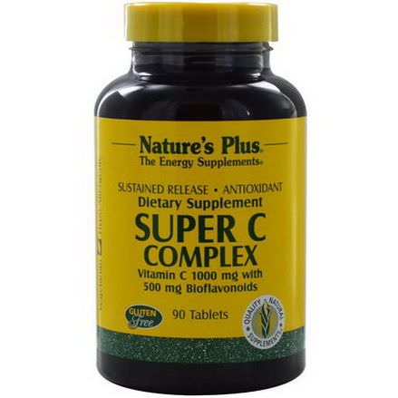 Nature's Plus, Super C Complex, Sustained Release, 90 Tablets