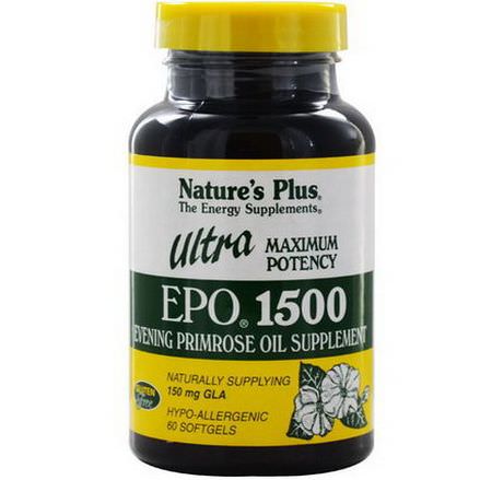 Nature's Plus, Ultra EPO 1500, Maximum Potency, 60 Softgels