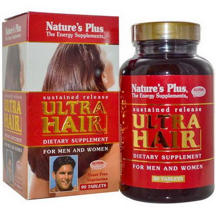 Nature's Plus, Ultra Hair, For Men and Women, 90 Tablets
