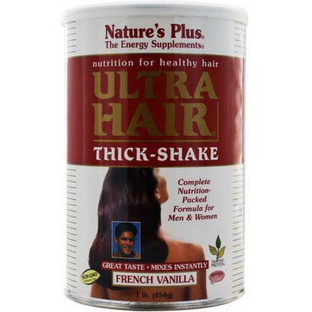 Nature's Plus, Ultra Hair Thick-Shake, French Vanilla 454g
