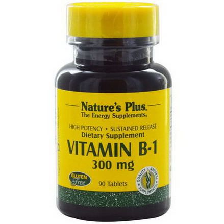 Nature's Plus, Vitamin B-1, 300mg, 90 Tablets