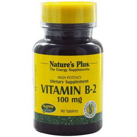 Nature's Plus, Vitamin B-2, 100mg, 90 Tablets