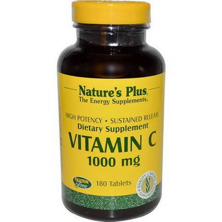 Nature's Plus, Vitamin C, 1000mg, 180 Tablets