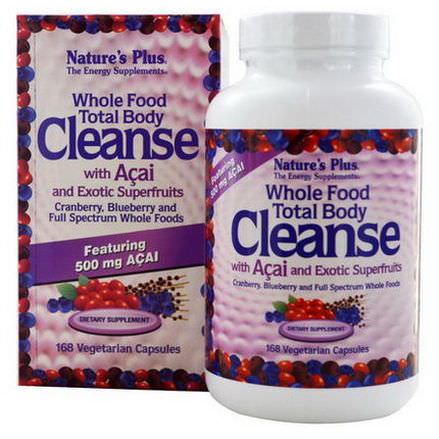 Nature's Plus, Whole Food Total Body Cleanse, with Acai and Exotic Superfruits, 168 Veggie Caps