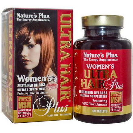 Nature's Plus, Women's Ultra Hair Plus, Sustained Release, 60 Tablets
