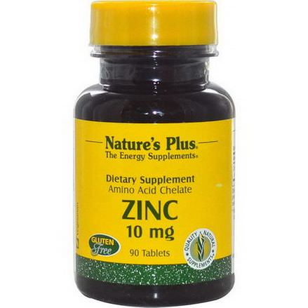 Nature's Plus, Zinc, 10mg, 90 Tablets