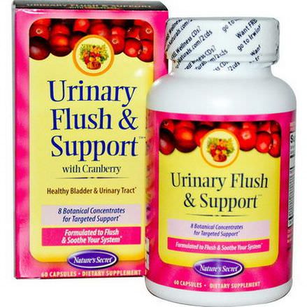 Nature's Secret, Urinary Flush&Support, with Cranberry, 60 Capsules