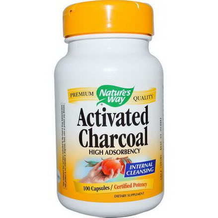 Nature's Way, Activated Charcoal, 100 Capsules