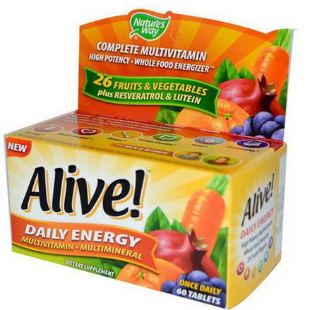 Nature's Way, Alive, Daily Energy, 60 Tablets