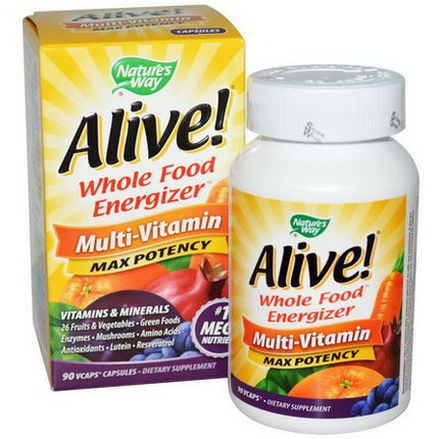 Nature's Way, Alive! Multi-Vitamin, 90 Vcaps