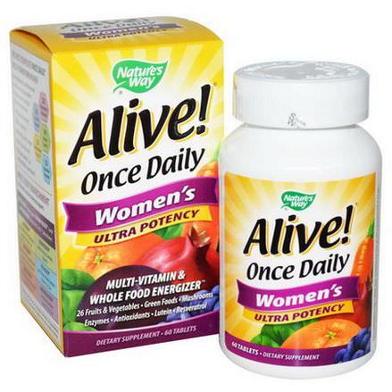 Nature's Way, Alive! Once Daily Women's Multi-Vitamin, 60 Tablets