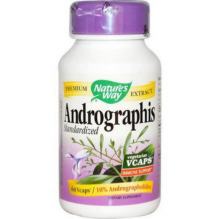 Nature's Way, Andrographis, Standardized, 60 Vcaps