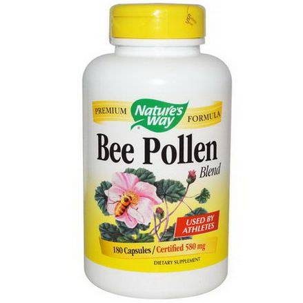 Nature's Way, Bee Pollen Blend, 580mg, 180 Capsules