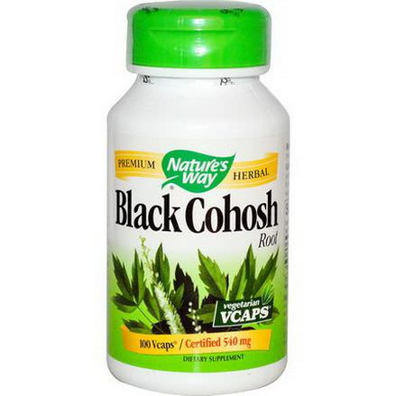 Nature's Way, Black Cohosh Root, 540mg, 100 Vcaps