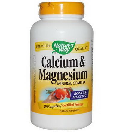 Nature's Way, Calcium&Magnesium, Mineral Complex, 250 Capsules