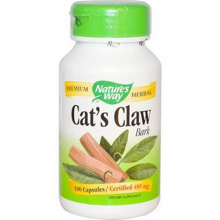 Nature's Way, Cat's Claw Bark, 485mg, 100 Capsules