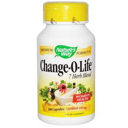 Nature's Way, Change-O-Life, 7 Herb Blend, 440mg, 100 Capsules