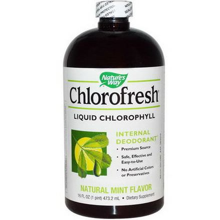 Nature's Way, Chlorofresh, Liquid Chlorophyll, Natural Mint Flavor 473.2ml