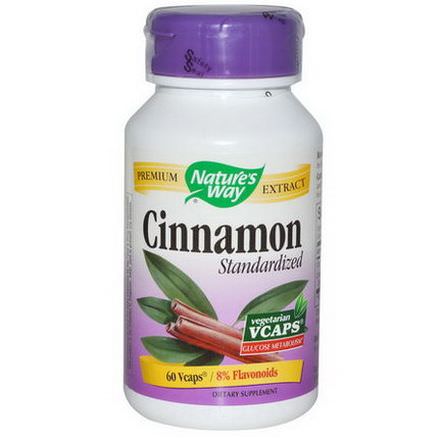 Nature's Way, Cinnamon, Standardized, 60 Vcaps