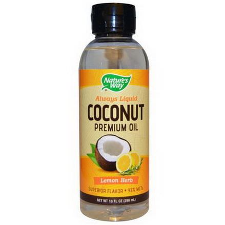 Nature's Way, Coconut Premium Oil, Lemon Herb 296ml