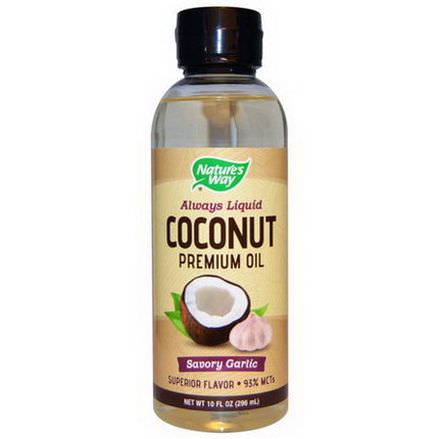 Nature's Way, Coconut Premium Oil, Savory Garlic 296ml