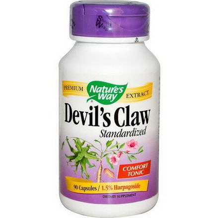 Nature's Way, Devil's Claw, Standardized, 90 Capsules