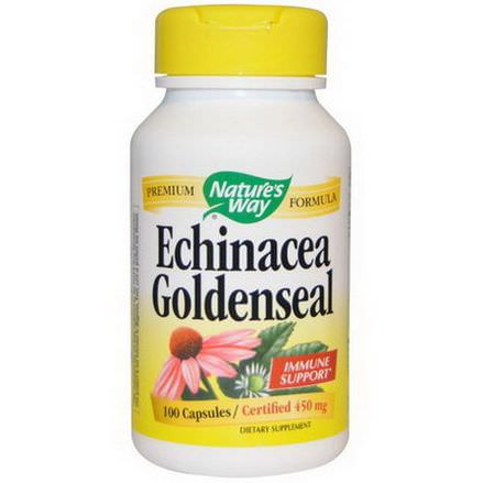 Nature's Way, Echinacea Goldenseal, 450mg, 100 Veggie Caps